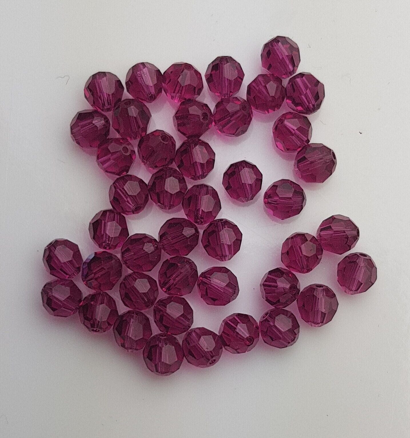 12 x Made with SWAROVSKI 5000 CRYSTAL AB 6mm Round Faceted BEAD