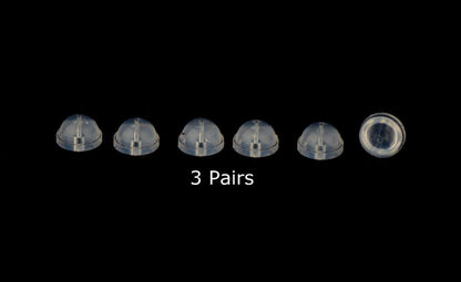 Jelly Silicon Back Earring by 3 Pairs!!!This is Jelly Silicon Back Earring 3 Pai