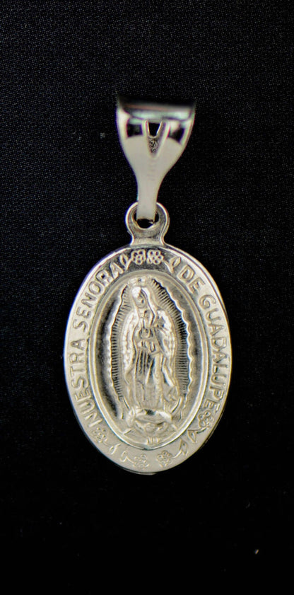 Sterling Silver Guadalupe Pendant 925