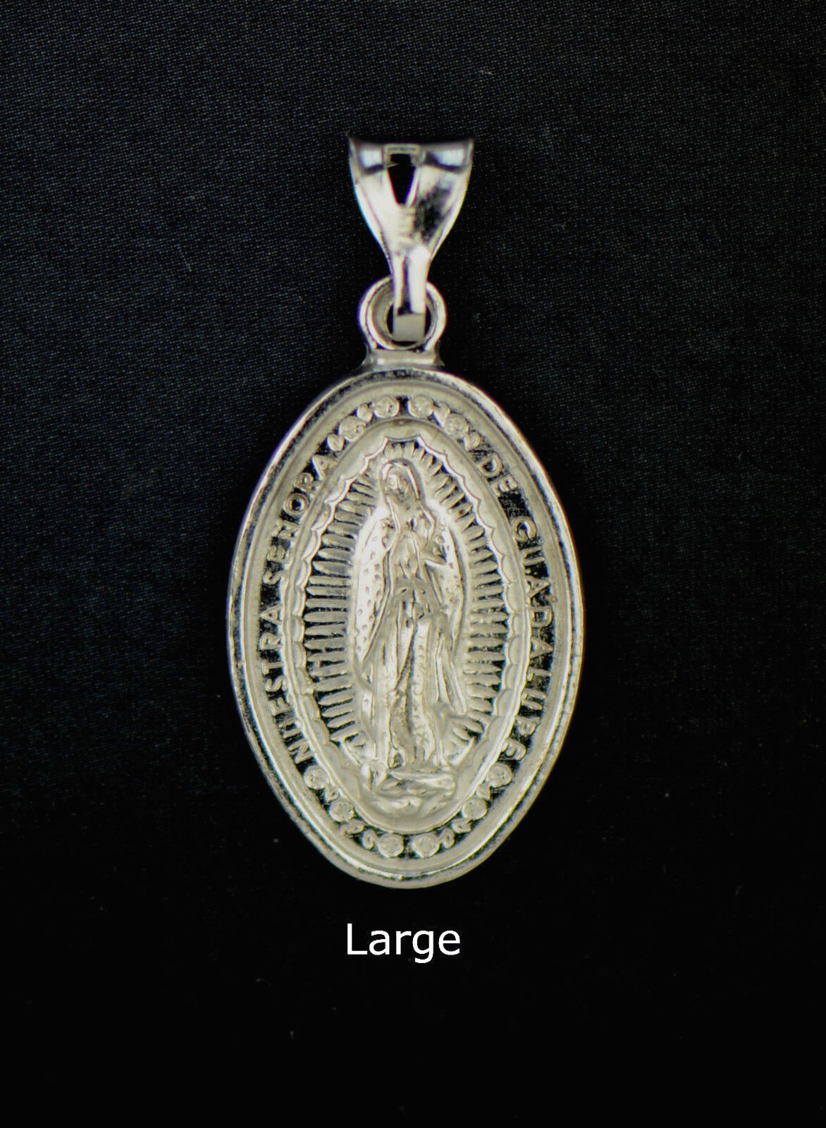 Sterling Silver Guadalupe Pendant 925