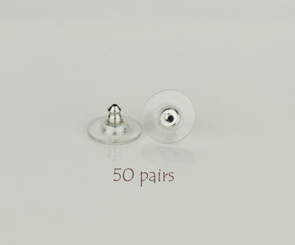 Earring Backs 50 Pairs