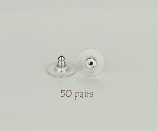 Earring Backs 50 Pairs