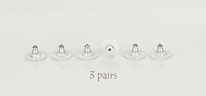 Earring Backs 3 Pairs