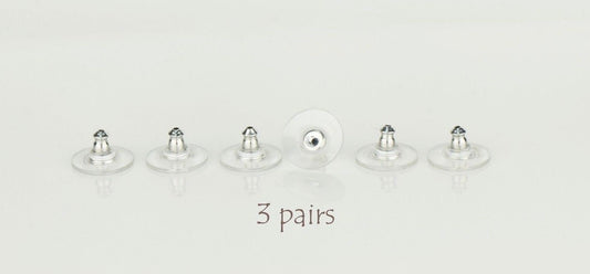 Earring Backs 3 Pairs