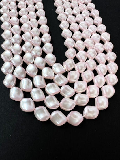 Curve Twist Bead Swarovski Crystal Pearls Rosaline 9x8mm