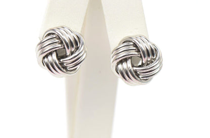 love knot earrings sterling silver