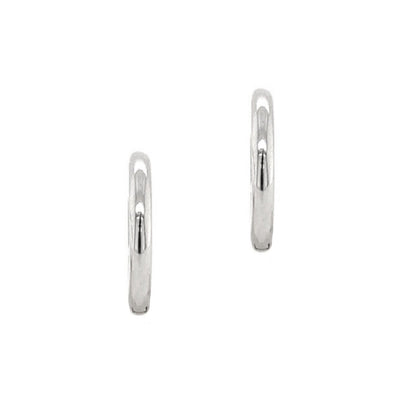 Sterling Silver 925 Round Huggies Hoop Earring