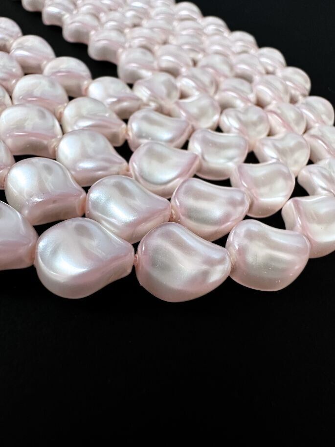 Curve Twist Bead Swarovski Crystal Pearls Rosaline 9x8mm