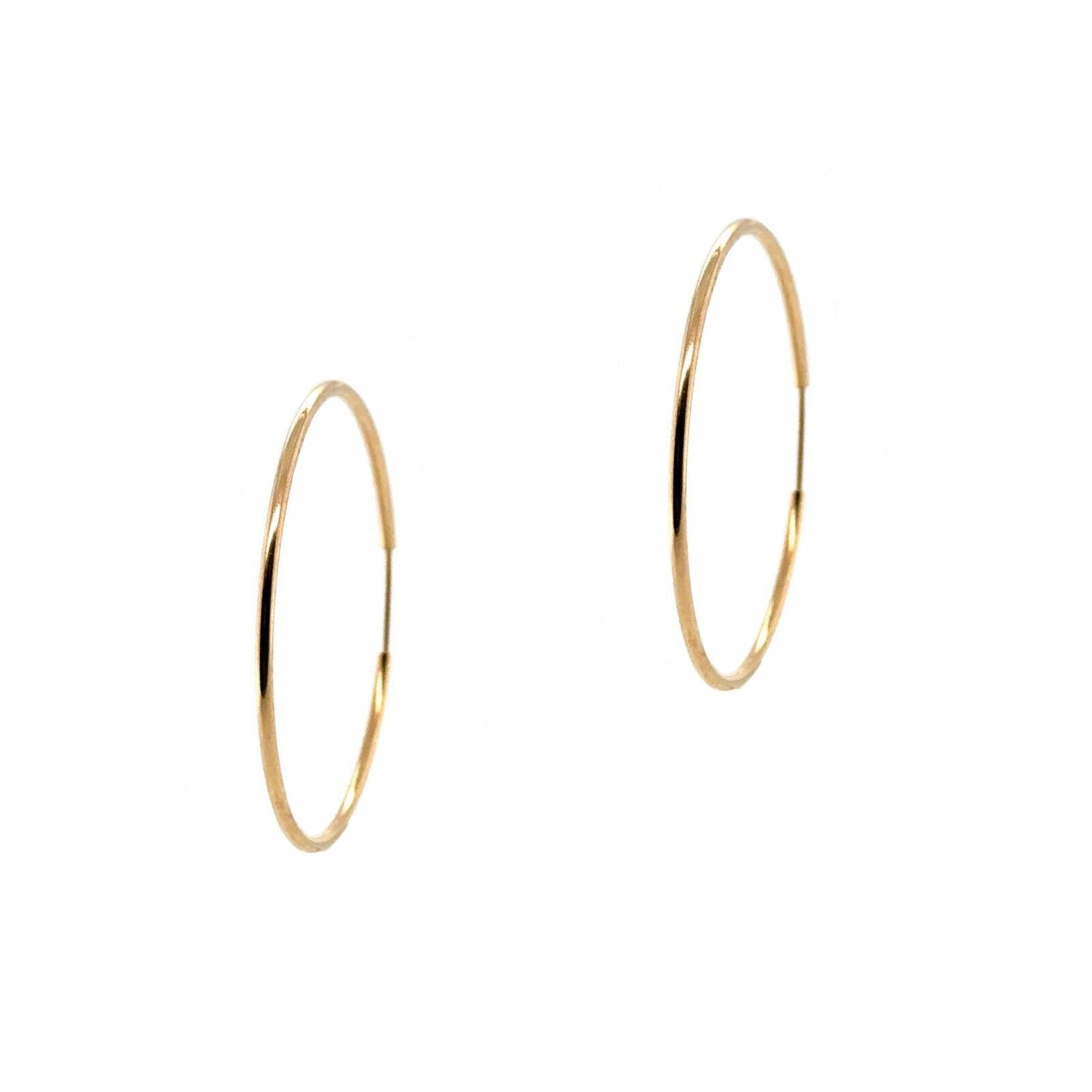 14k Goldfilled Endless Hoop Earrings