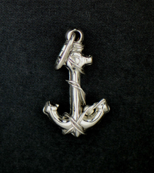 Sterling Silver Anchor Pendant 925