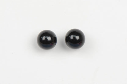 Sterling Silver 925 black Onyx Stone handmade stud earrings 4-8mm