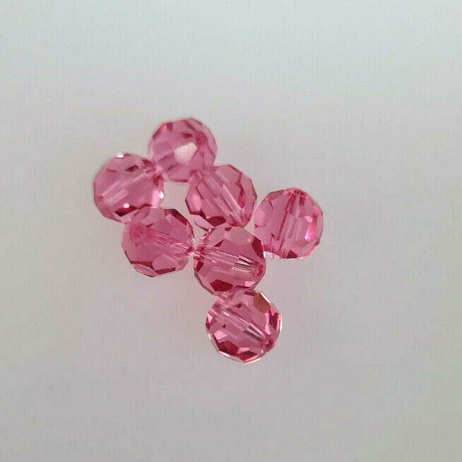 12 x SWAROVSKI 5000 CRYSTAL 7mm Round Faceted BEAD