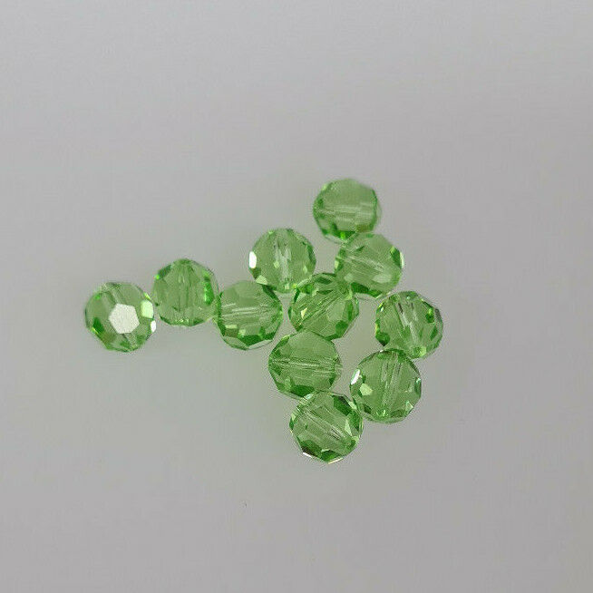 12 x SWAROVSKI 5000 CRYSTAL 7mm Round Faceted BEAD