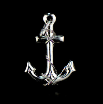 Sterling Silver Anchor Pendant 925