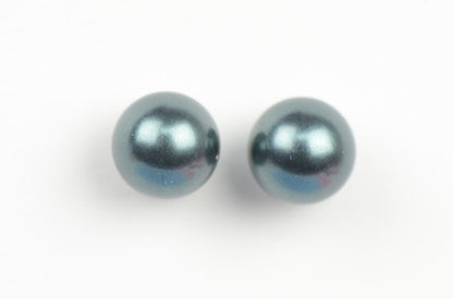 Sterling Silver 925 Stud Pearls Earrings With Swarovski handmade Pearls