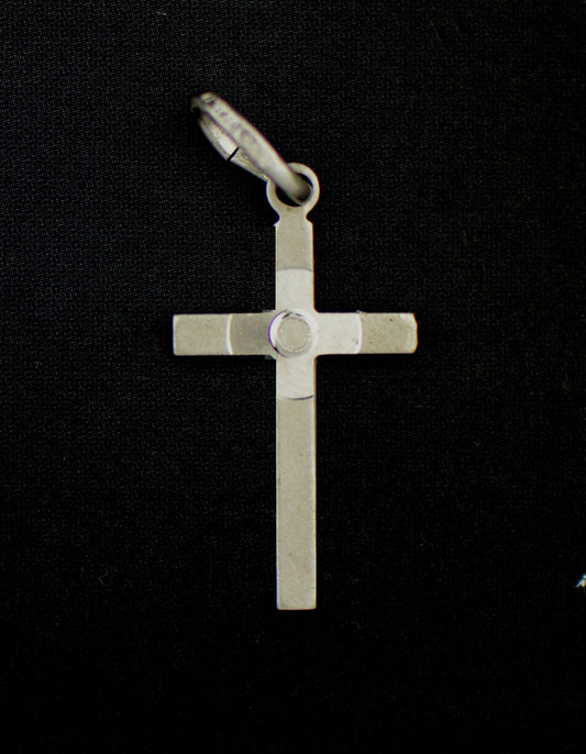 Sterling Silver Cross inside Cross Pendant 925