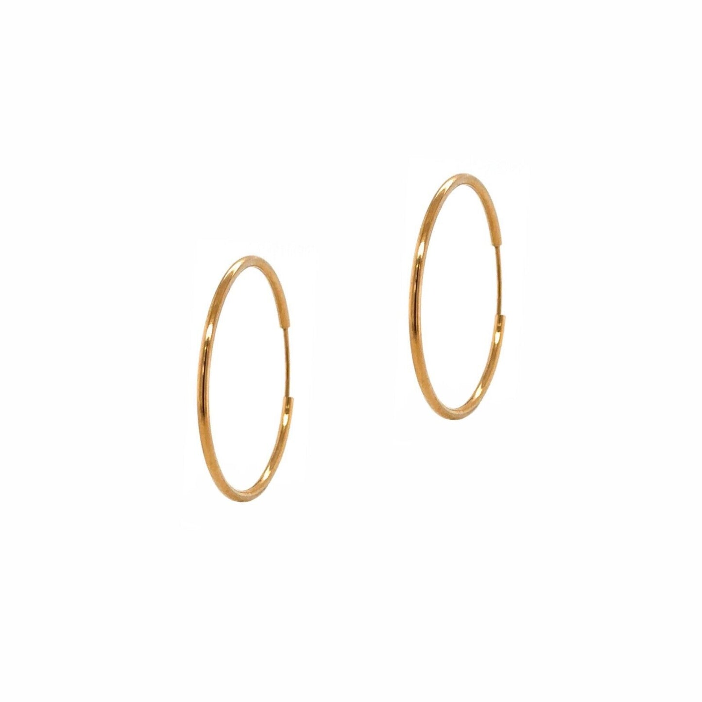 14k Goldfilled Endless Hoop Earrings