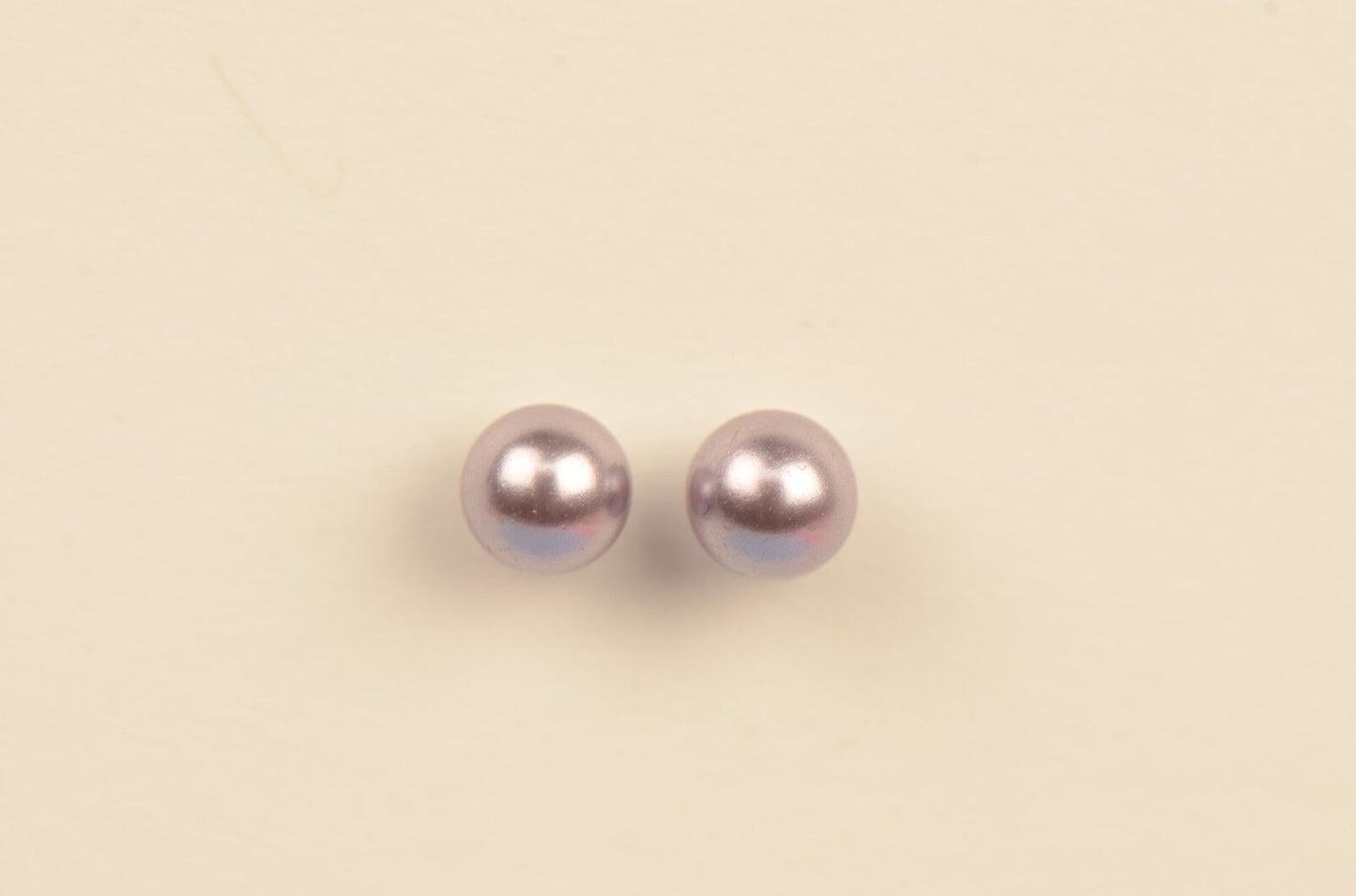 Swarovski Purple Pearls Sterling Silver 925 Stud Earrings