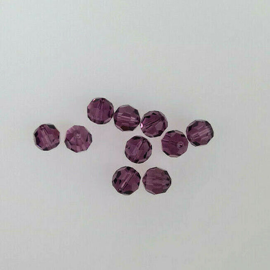 12 x SWAROVSKI 5000 CRYSTAL 7mm Round Faceted BEAD