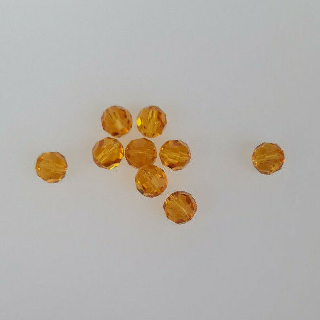 12 x SWAROVSKI 5000 CRYSTAL 7mm Round Faceted BEAD