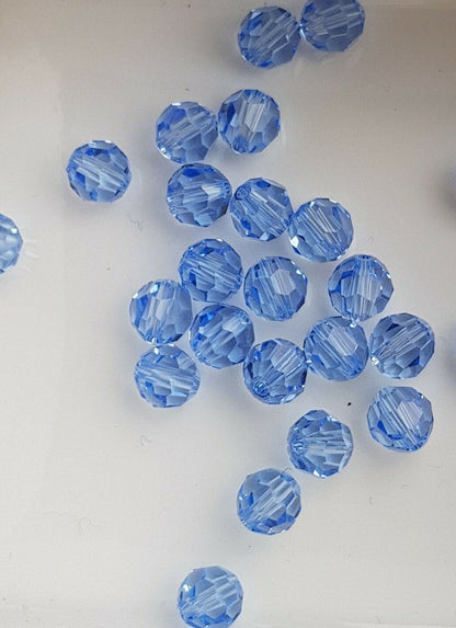 12 x SWAROVSKI 5000 CRYSTAL AB 6mm Round Faceted BEAD