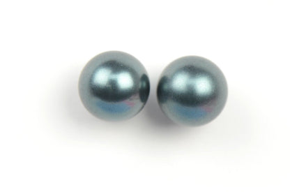 Sterling Silver 925 Stud Pearls Earrings With Swarovski handmade Pearls