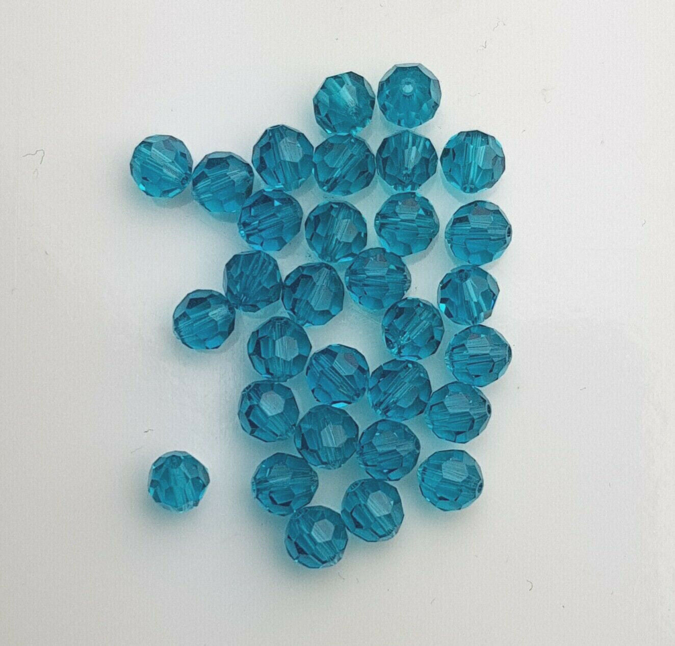 12 x SWAROVSKI 5000 CRYSTAL AB 6mm Round Faceted BEAD