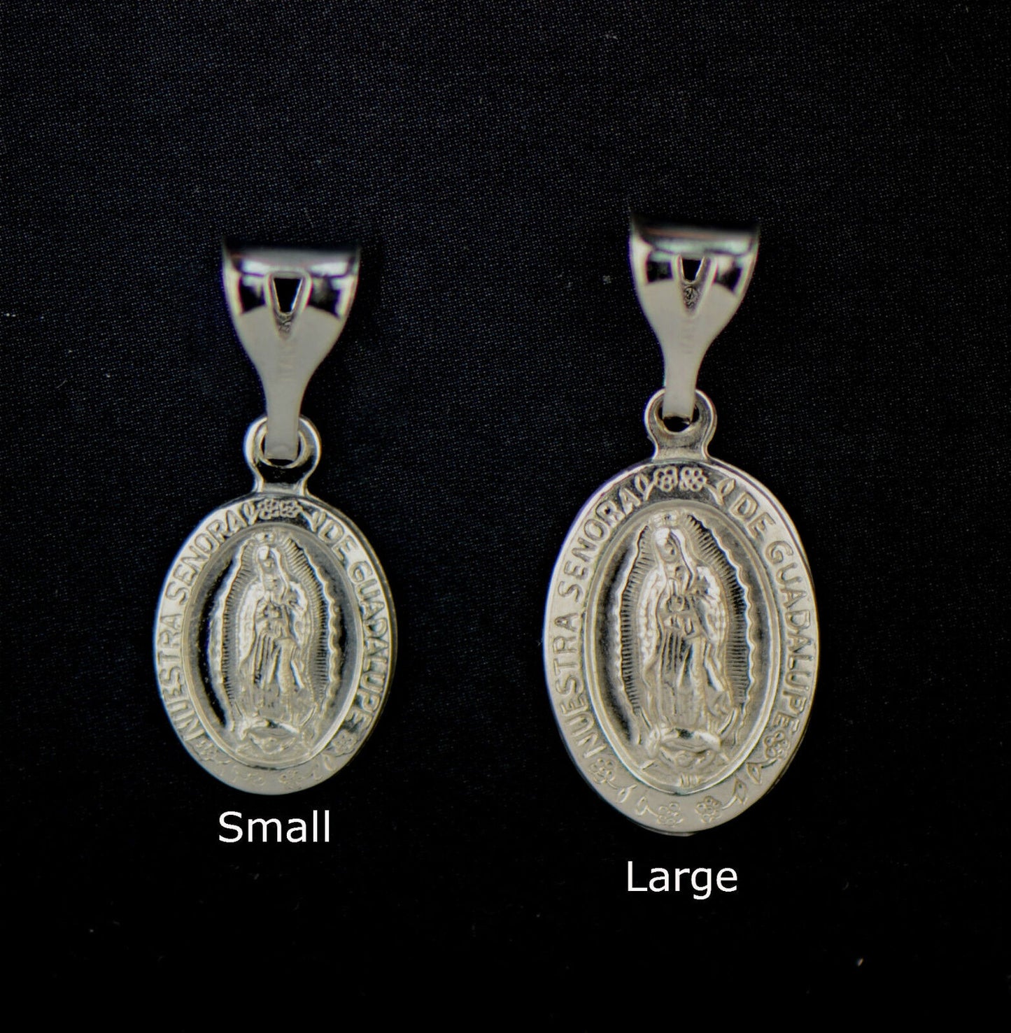 Sterling Silver Guadalupe Pendant 925