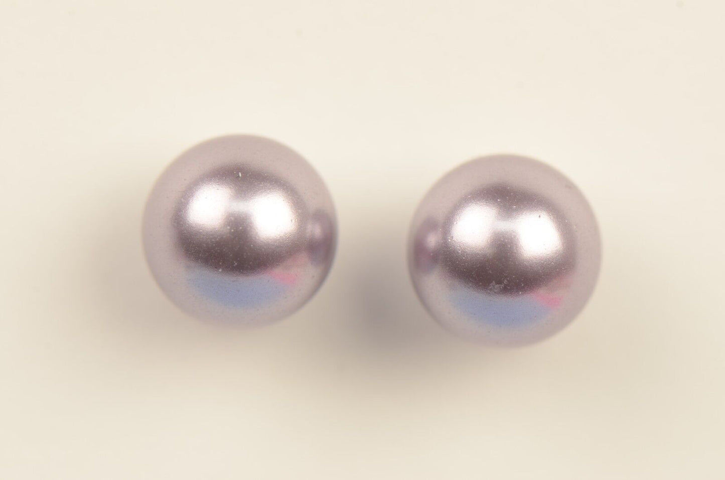 Swarovski Purple Pearls Sterling Silver 925 Stud Earrings