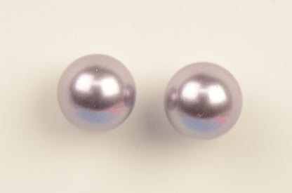 Swarovski Purple Pearls Sterling Silver 925 Stud Earrings