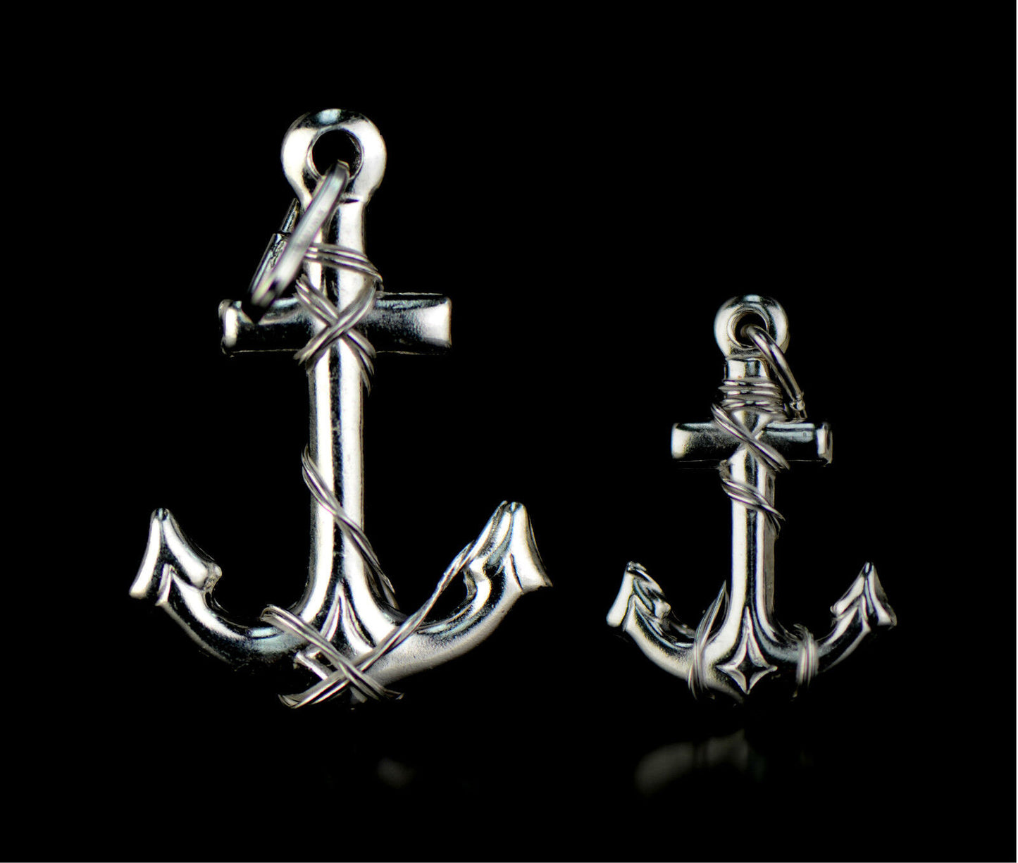 Sterling Silver Anchor Pendant 925