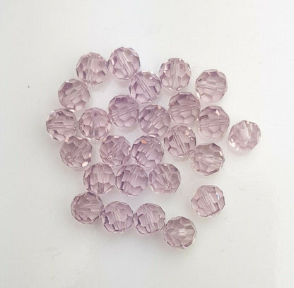 12 x SWAROVSKI 5000 CRYSTAL 7mm Round Faceted BEAD