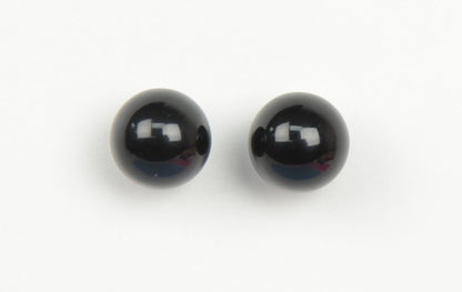 Sterling Silver 925 black Onyx Stone handmade stud earrings 4-8mm