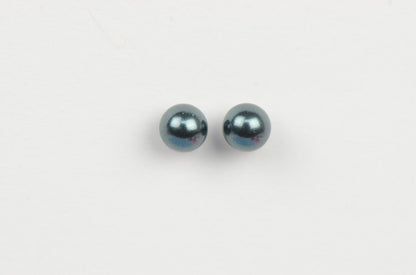 Sterling Silver 925 Stud Pearls Earrings With Swarovski handmade Pearls