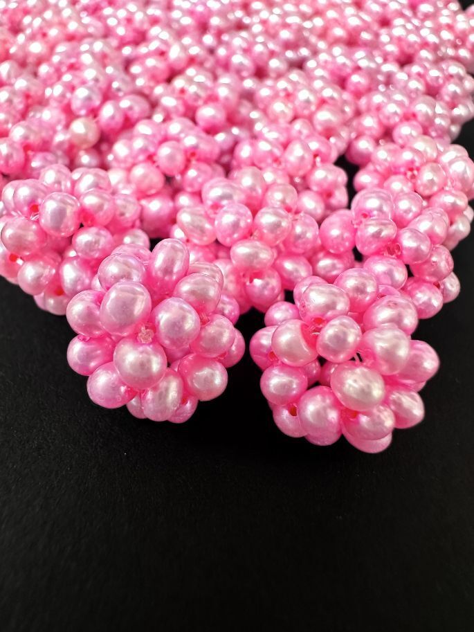 12MM Knitted Pink FW Pearl Ball