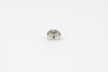 14k White Gold Push Back Earring Butterfly Backing Small Medium Large-by PC!!!