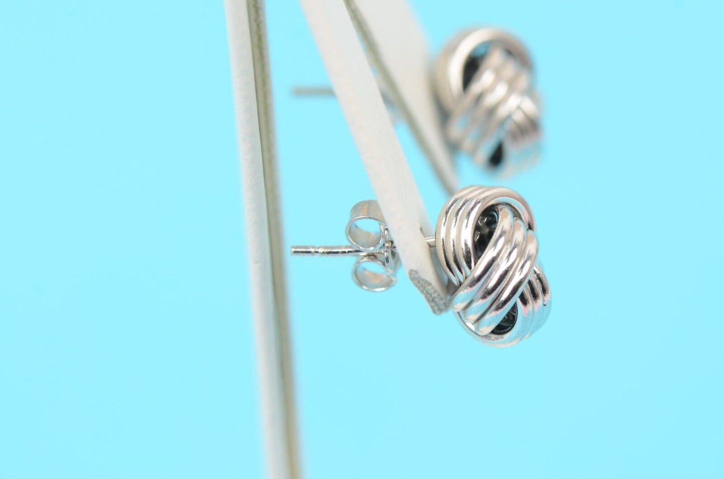 love knot earrings sterling silver