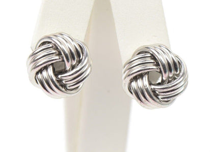 love knot earrings sterling silver