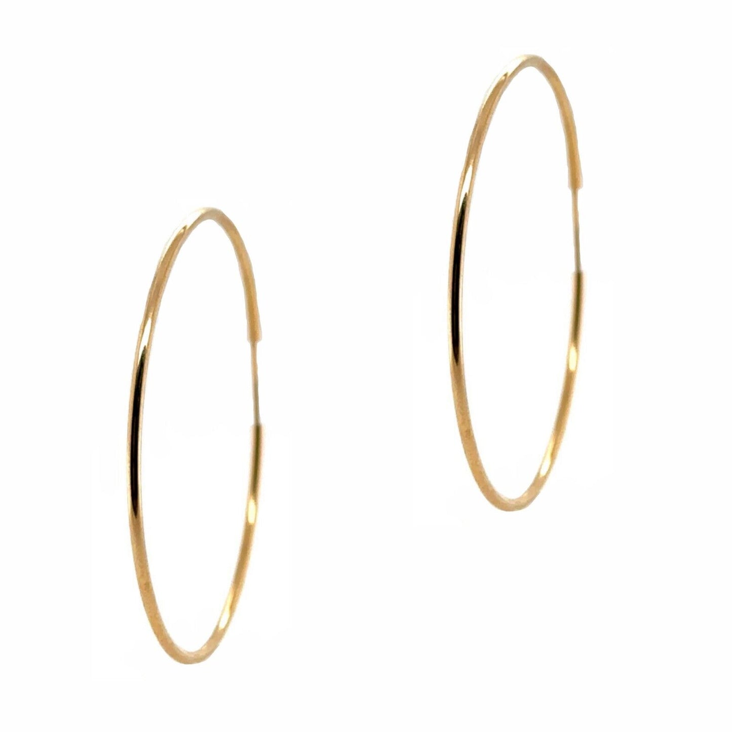 14k Goldfilled Endless Hoop Earrings