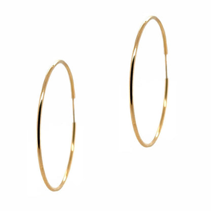 14k Goldfilled Endless Hoop Earrings