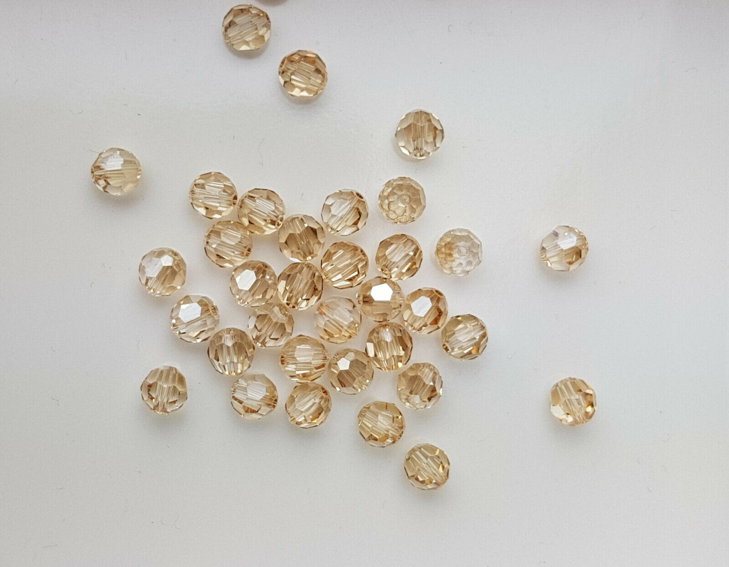 12 x SWAROVSKI 5000 CRYSTAL AB 6mm Round Faceted BEAD