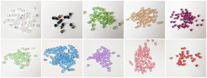 144x SWAROVSKI 5328 CRYSTAL AB 4mm BICONE XILION BEAD