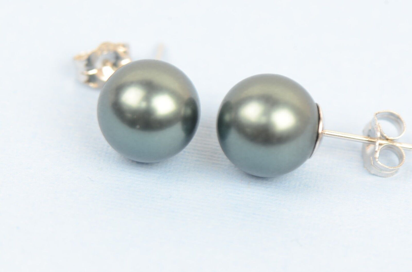 Sterling Silver 925 Stud Pearls Earrings With Swarovski handmade Pearls