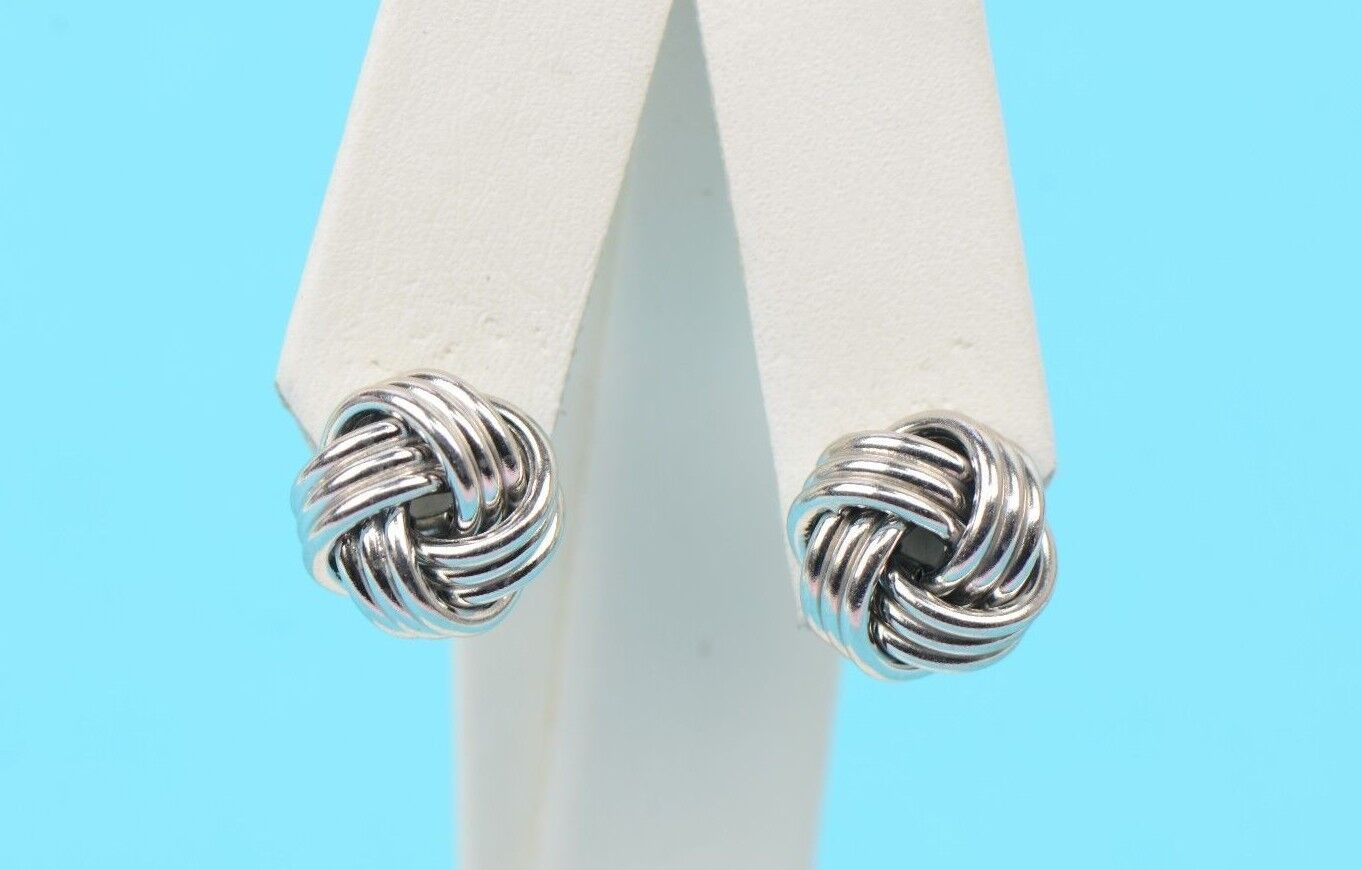 love knot earrings sterling silver