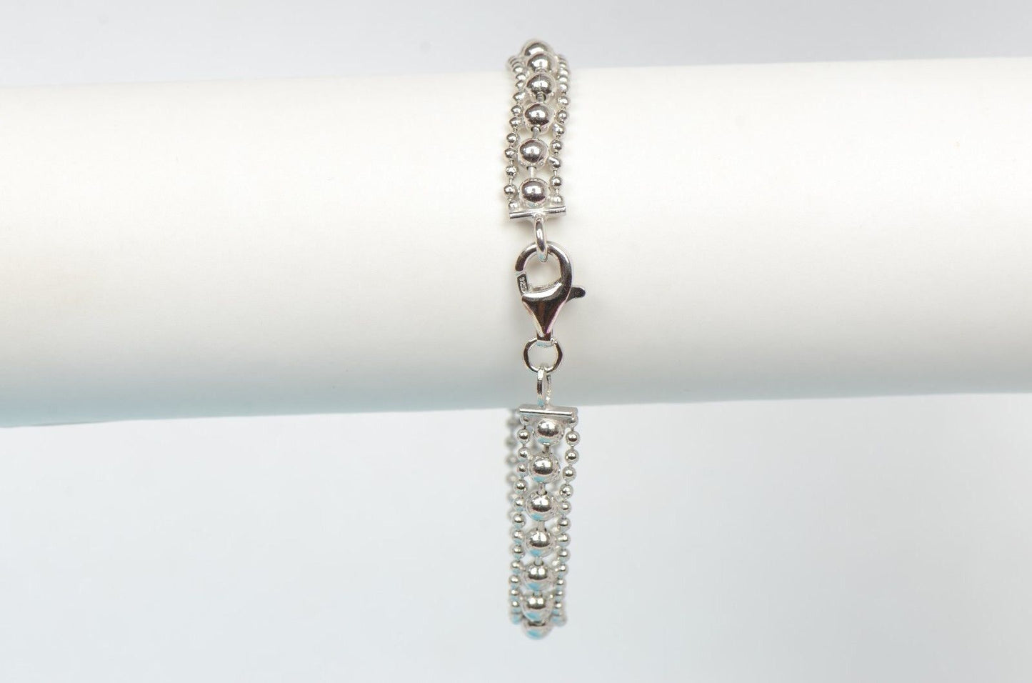 Sterling Silver 925 Italian women's beads fashion Bracelet