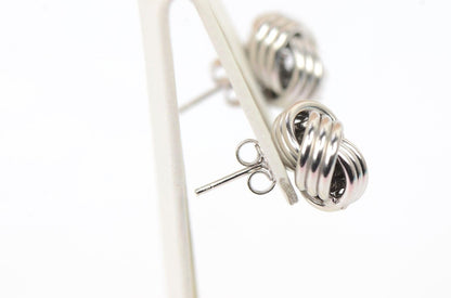 love knot earrings sterling silver