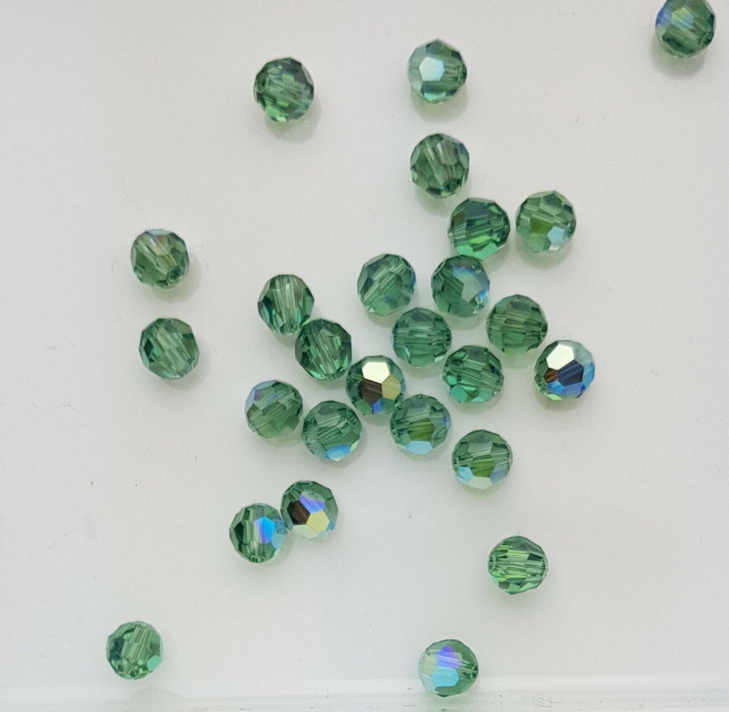 12 x SWAROVSKI 5000 CRYSTAL AB 6mm Round Faceted BEAD