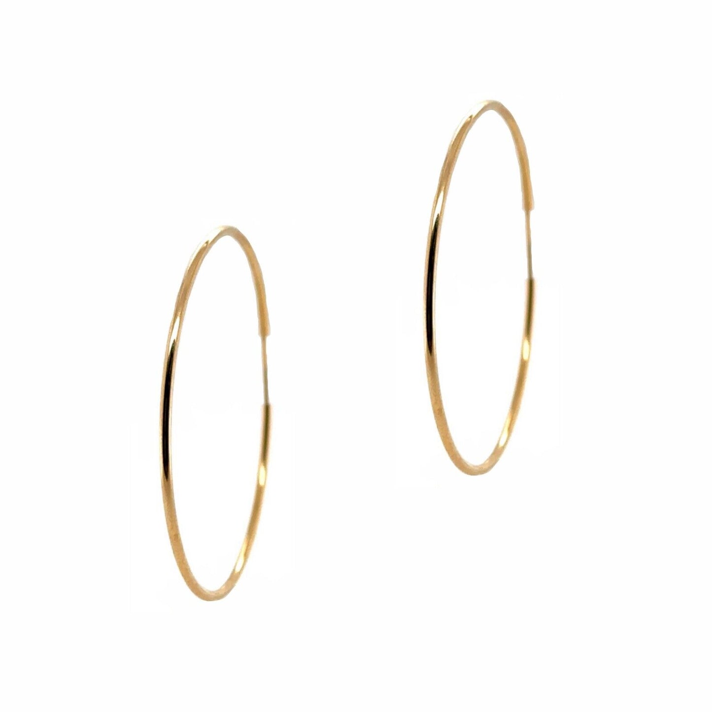 14k Goldfilled Endless Hoop Earrings