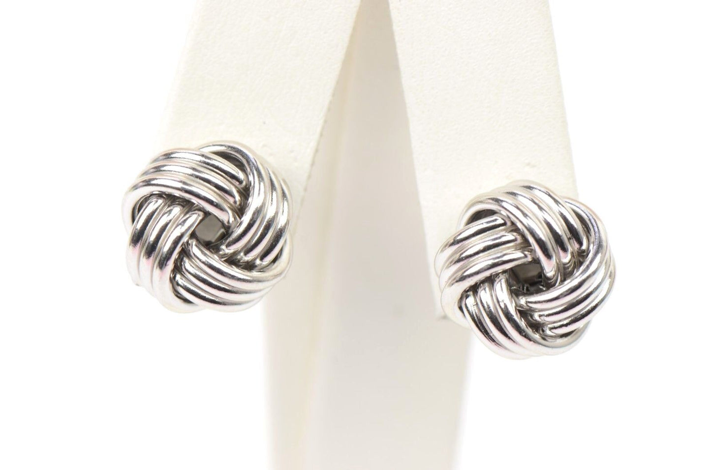 love knot earrings sterling silver