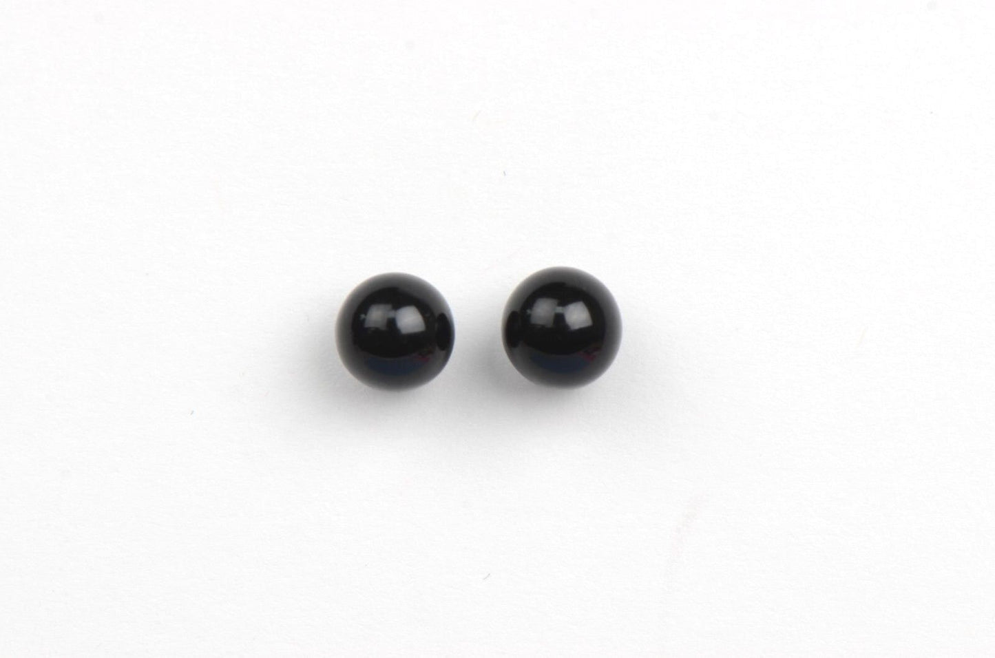 Sterling Silver 925 black Onyx Stone handmade stud earrings 4-8mm